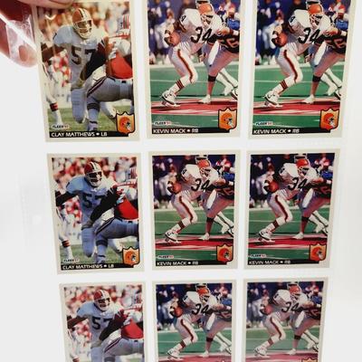 219 COLLECTABLE FOOTBALL CARDS IN PROTECTIVE SLEEVES