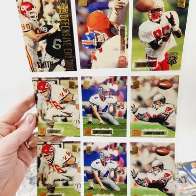 153 COLLECTABLE FOOTBALL CARDS IN PROTECTIVE SLEEVES
