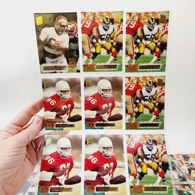 153 COLLECTABLE FOOTBALL CARDS IN PROTECTIVE SLEEVES