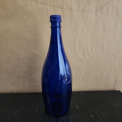 Blue glass bottle