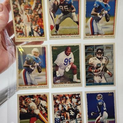 219 COLLECTABLE FOOTBALL CARDS IN PROTECTIVE SLEEVES