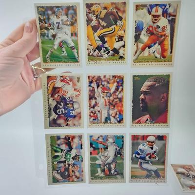 219 COLLECTABLE FOOTBALL CARDS IN PROTECTIVE SLEEVES