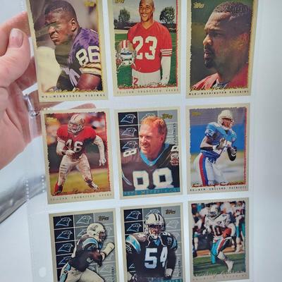 219 COLLECTABLE FOOTBALL CARDS IN PROTECTIVE SLEEVES