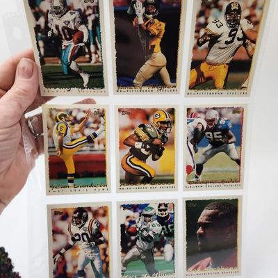 219 COLLECTABLE FOOTBALL CARDS IN PROTECTIVE SLEEVES