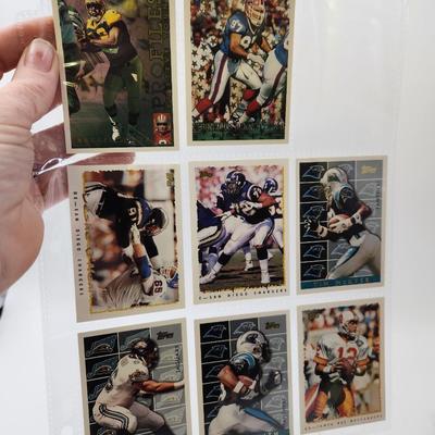 219 COLLECTABLE FOOTBALL CARDS IN PROTECTIVE SLEEVES