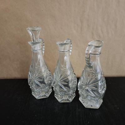 Set of crystal decanters