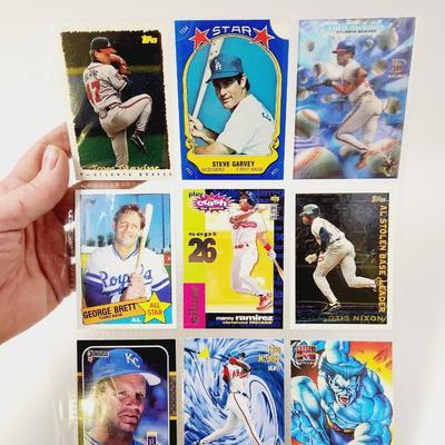 54 MULTIPLE SPORT & 1 MARVEL COLLECTABLE CARDS