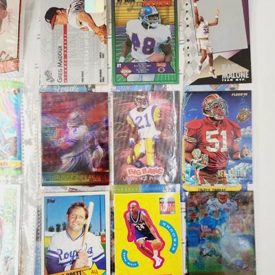 54 MULTIPLE SPORT & 1 MARVEL COLLECTABLE CARDS