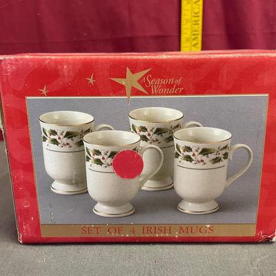 Set of 4 Irish mugs