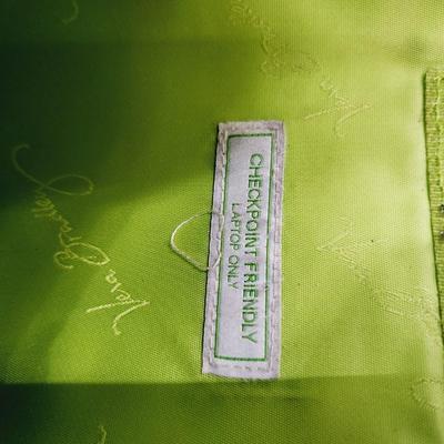 VERA BRADLEY GREEN PAISLEY LAP TOP BAG