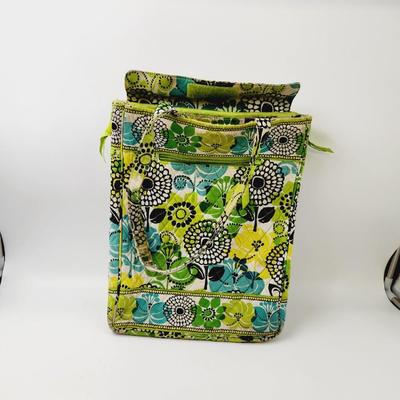 VERA BRADLEY GREEN PAISLEY LAP TOP BAG