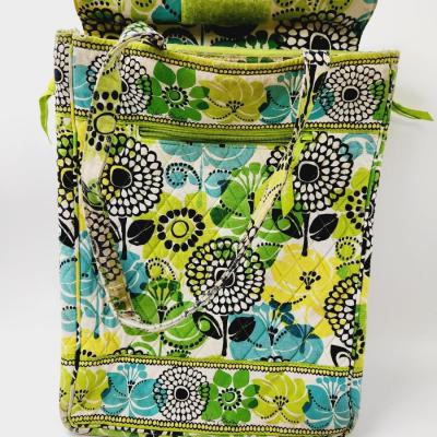 VERA BRADLEY GREEN PAISLEY LAP TOP BAG