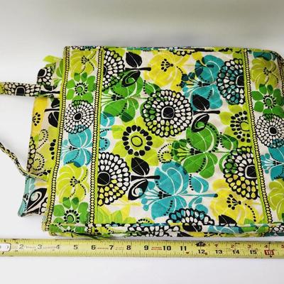 VERA BRADLEY GREEN PAISLEY LAP TOP BAG