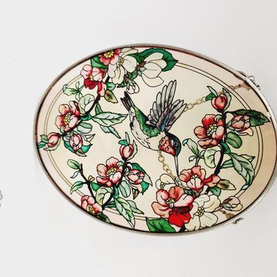 COLLECTION OF GLASS HUMMINGBIRD SUNCATCHERS
