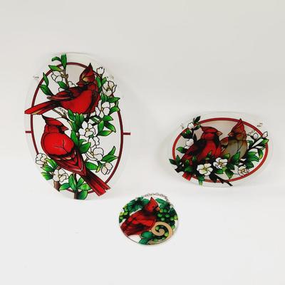 BEAUTIFUL CARDINAL COLLECTION OF SUN CATCHERS