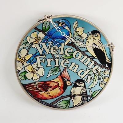 MULTI BIRD COLLECTION OF GLASS SUN CATCHERS