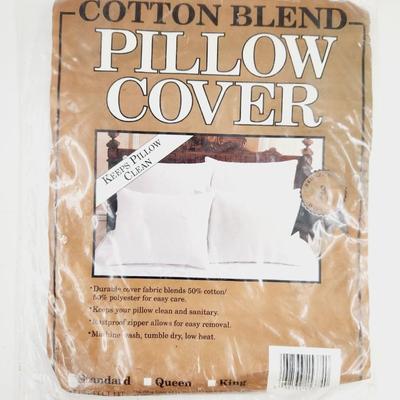 NEW VINTAGE COTTON BLEND STANDARD SIZE PILLOW COVER