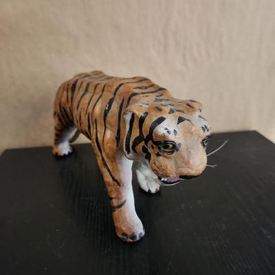 Paper mache tiger