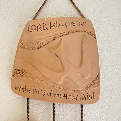 Clay Religeous wall hanging