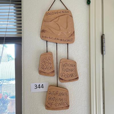 Clay Religeous wall hanging