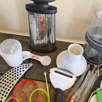 Tub of Kitchen Utensils