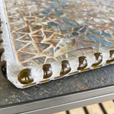 Glass mosaic Tray.