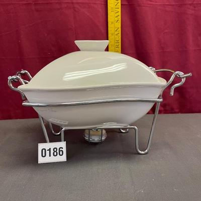 Serving dish with candle to keep your food warm