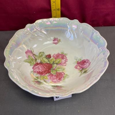 Vintage Bavaria rose bowl