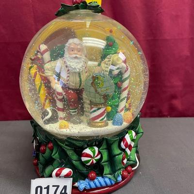 Santa snow globe
