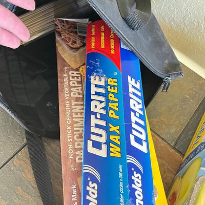 Bag of waxed paper & other