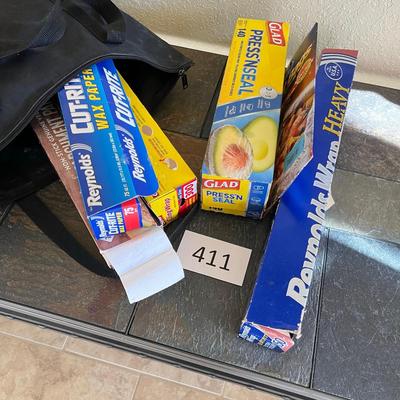 Bag of waxed paper & other