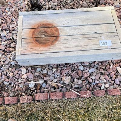 Wooden plant stand