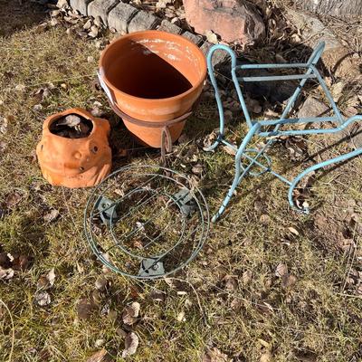 Terra Cotta Pots & stands