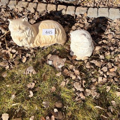 Ceramic cats Yard Art