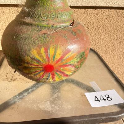 Mexican pottery Vase w/ patio table