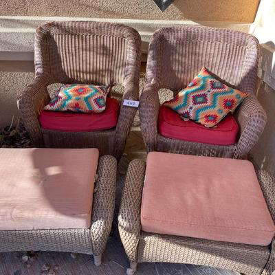 Patio Chairs & ottoman