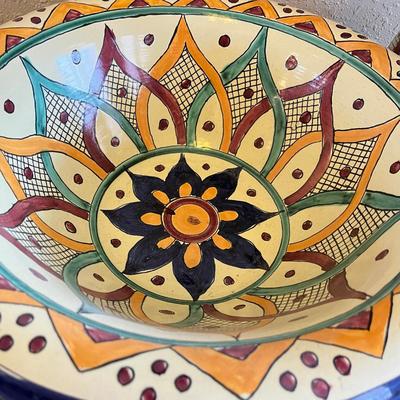 Talavera Pitcher & Bowl