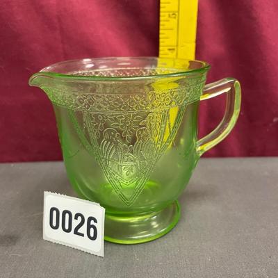 Green federal depression glass