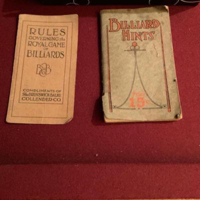 1911 Brunswick Vintage pool table with accessories