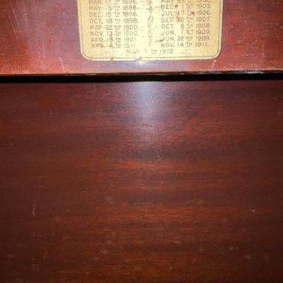 1911 Brunswick Vintage pool table with accessories