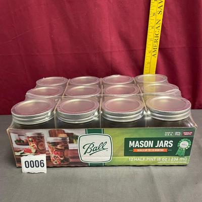 12 half pint jars