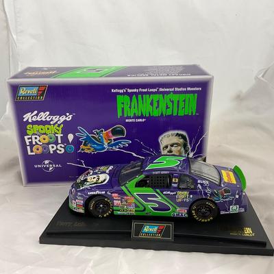-21- NASCAR | 1:18 Scale Die Cast | 1997 Kelloggs Spooky Froot Loops Frankenstein | Terry Labonte