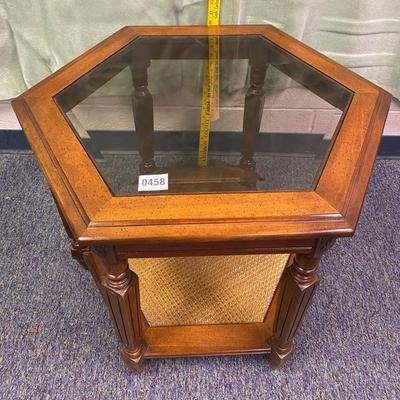 Vintage Hexagonal End Table