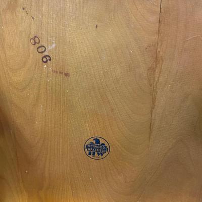 Heywood Wakefield Wheat Mid Century Modern Birch Step End Table