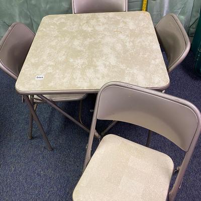Card Table and Chairs