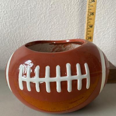 Ceramic football planter