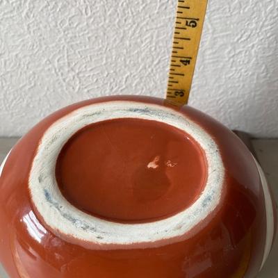 Ceramic football planter