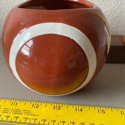 Ceramic football planter