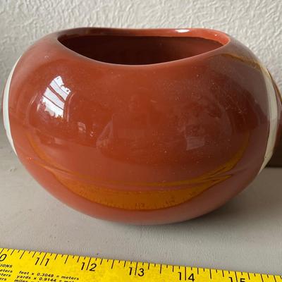 Ceramic football planter