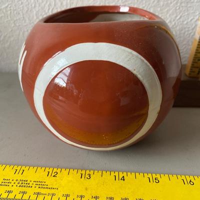 Ceramic football planter